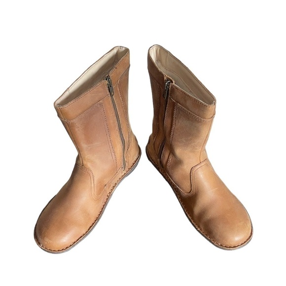 UGG Women's Kaleen Mid Boots Chestnut Leather. Size 8 GUC - Picture 4 of 11